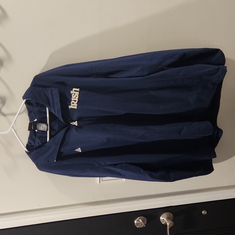 Adidas full zip Notre Dame
